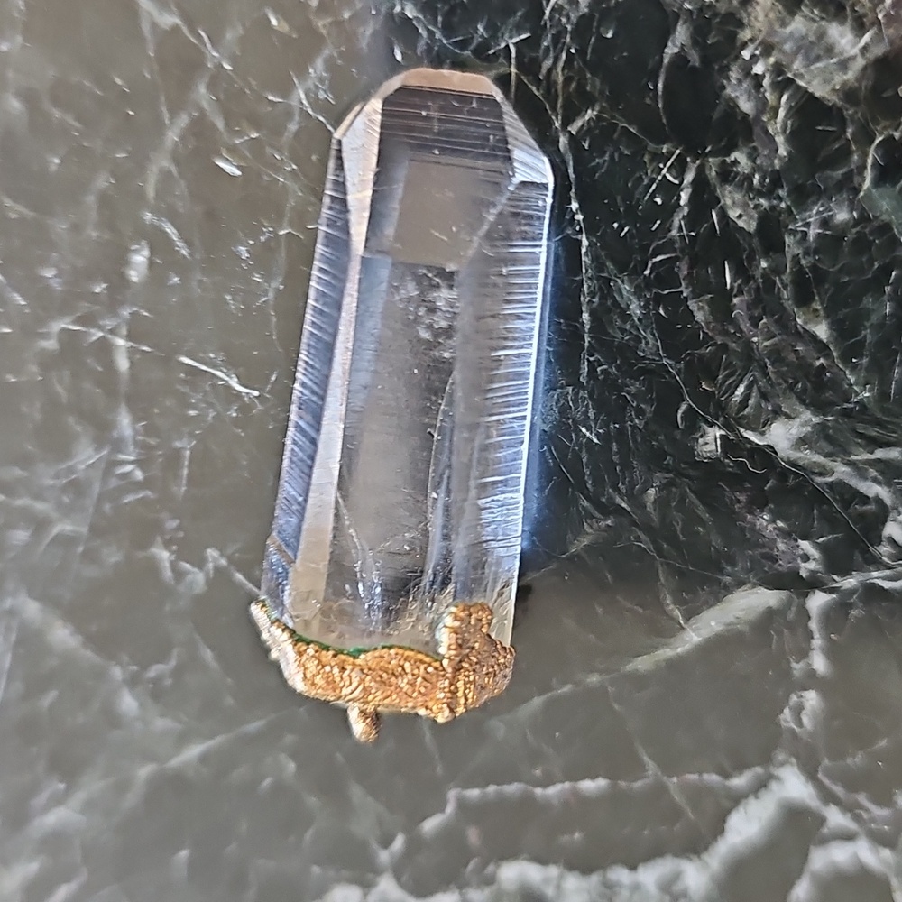Natural Clear Quartz Crystal Pendant